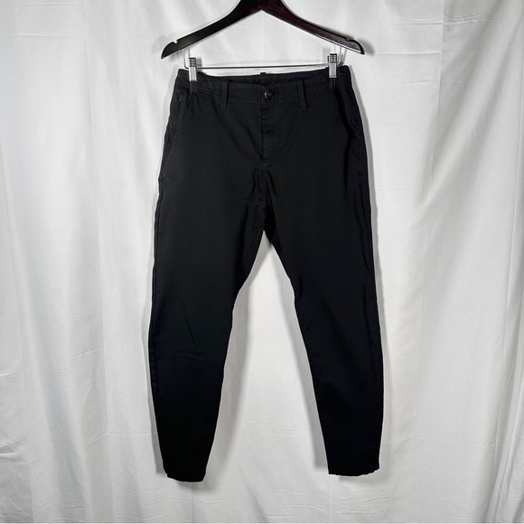DUER Performance Slim Pants Repreve Modal Stretch Black Techwear 32x28 Gorpcore - Picture 6 of 16